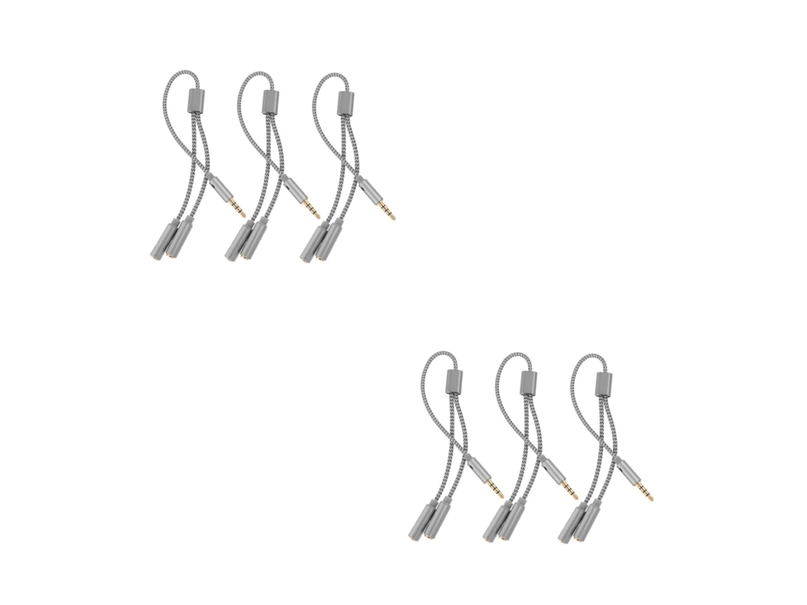 2 Conjuntos De Cables Separados, Adaptador De Audio, Micrófono Para Teléfono Inteligente Y Ordenador, Lote De 3 Piezas