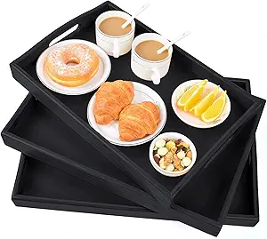 KOFIHETY Bandeja de Cocina con Asas para Servir, Ideal para Cenas, Fiestas, Desayunos y Aperitivos