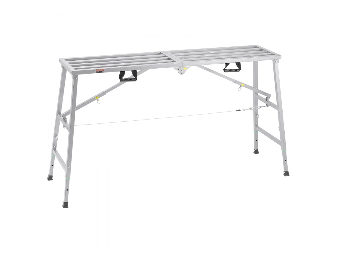 Plataforma de Trabajo Plegable y Andamio Ajustable para Cargas hasta 400 kg Tekmaquinas