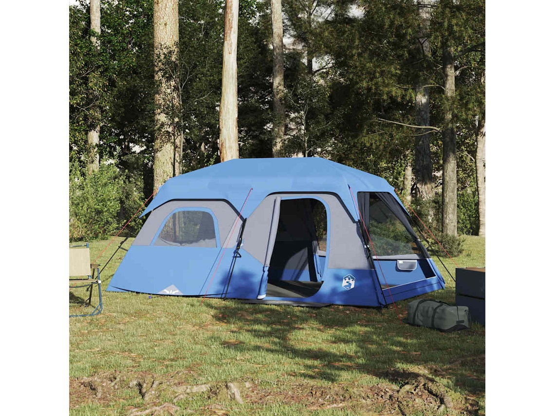 Tienda de campaña familiar para 9 personas, de liberación rápida, impermeable, azul, Wsd485809 Lovely Home