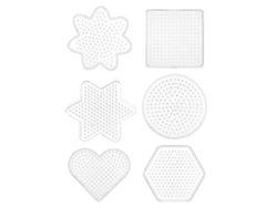 Tabla de planchar con 8 formas diferentes: redonda, estrella, cuadrada, hexagonal, corazón, flor, con tabla para clavar