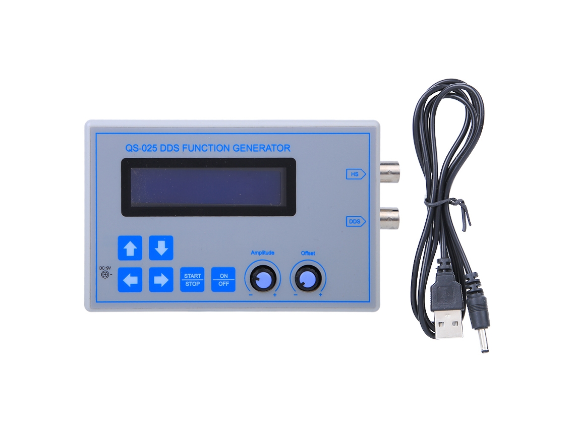 Veloriskku-generador De Sinais Dds Função Lcd Senoidal Triangular Quadrada Cabo Usb