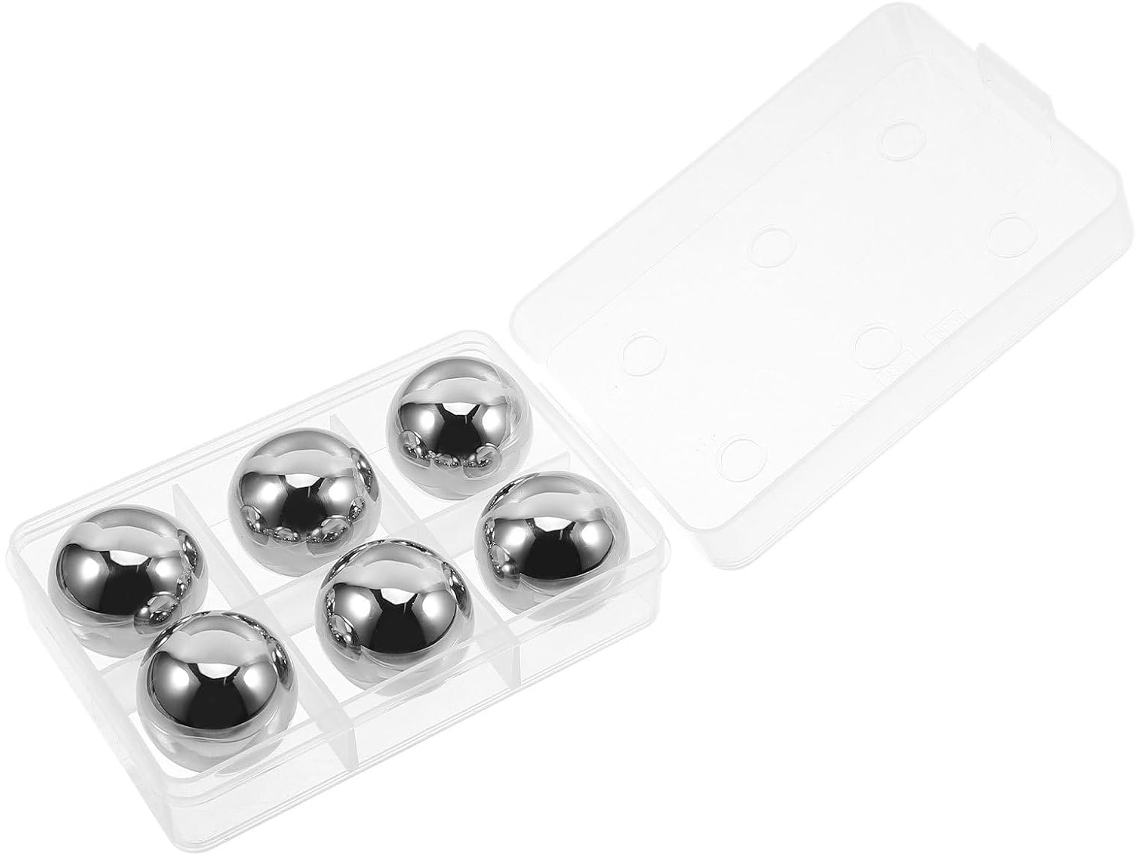 Piedras De Hielo. Hechas De Acero Inoxidable 304, Estas Bolas De Hielo Son Inodoras Y Conservan El Sabor De...