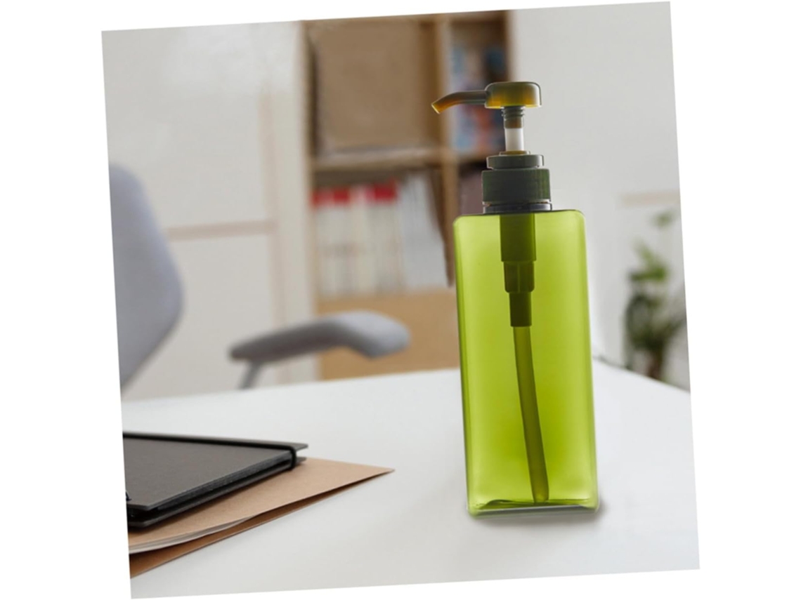 Botellas Cuadradas De Plástico Vacías Y Rellenables De 2 Piezas Con Dosificador Para Loción Y Crema.