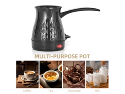 Cafetera Eléctrica Turca, Árabe Y Griega, 600 W, 600 Ml, Acero Inoxidable Con Mango Antiquemaduras.