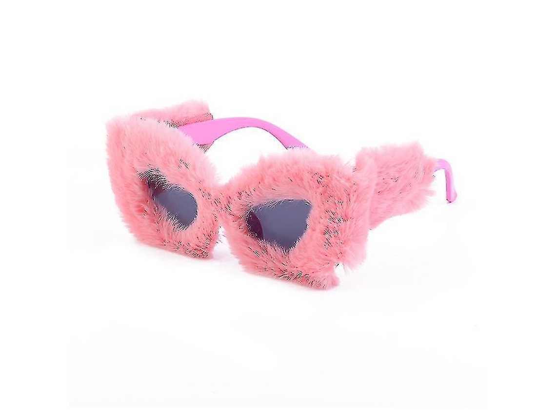 2026-gafas De Sol Vintage Fluffy Para Mujer Con Uv400 Moda Fiesta Cosplay Creativa