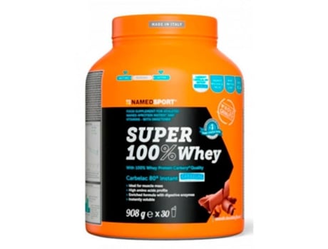 Proteína de Suero de Leche NAMEDSPORT Super 100% Whey Smooth Chocolate (908g)