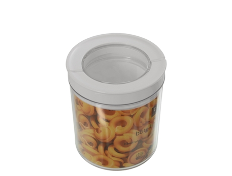 Bote Cocina Transparente Y Blanco DRW (10,5x11,5cm)