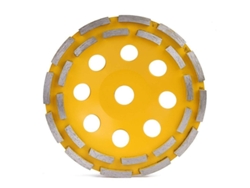 Disco De Diamante 180mm Para Esmeril Angular, Corte De Concreto Y Ladrillos, Doble Fila