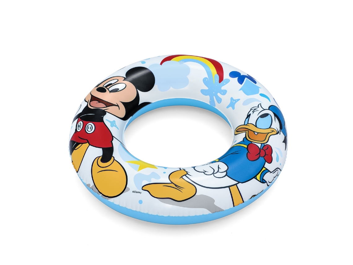 Flotador Hinchable para Niños de 3 a 6 Años BESTWAY 48 Cm Diseño de Mickey Mousse Doble Cámara de Aire