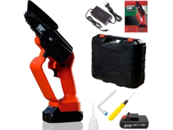 Mini Motosierra Eléctrica Rotorazer Mini Chainsaw, 21V Motosierra Portátil Inalámbrica, con Batería y Cargador, Corta Madera y Ramas de Jardín