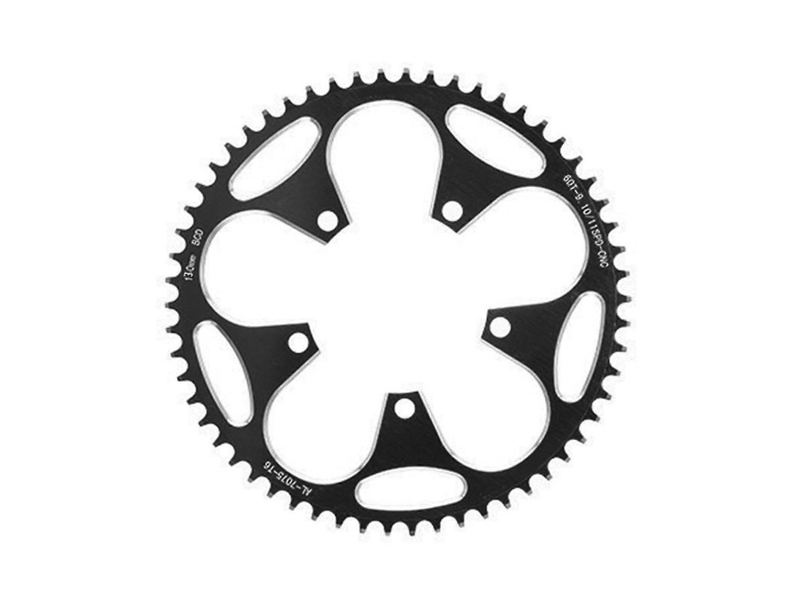 Juego De Engranajes Para Bicicleta De Montaña De 5 Tornillos, 110bcd/130bcd, Montaje Directo, 130bcd, Negro, 60 Dientes.