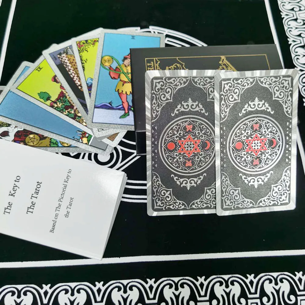 Cartas De Tarot, 12*7 Cm, Pvc Impermeable Y Resistente Al Desgaste, Cartas De Juego De Mesa Para Adivinación.