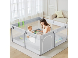 Parque Infantil De 120 X 120 Cm: Pequeño Parque Infantil Seguro Con Malla Transpirable, Ideal Para Que El Bebé Gatee O Aprenda A Caminar.