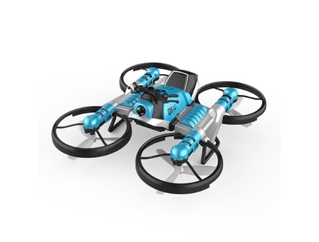 Motocicleta de Juguete de Avión de Cuatro Ejes Plegable Azul