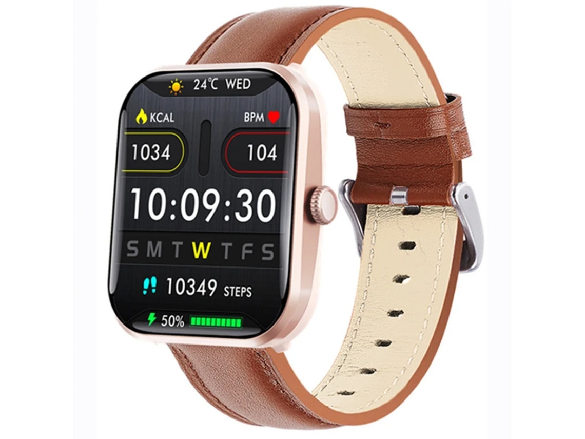 Reloj inteligente con monitorización de frecuencia cardíaca, presión arterial y temperatura, notificaciones push y medición no invasiva de azúcar en Bestvite.