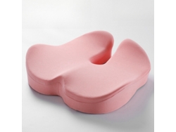 Cojín De Asiento De Espuma Viscoelástica Para Oficina. Alivia El Dolor De Coxis, Rosa. Digitallab