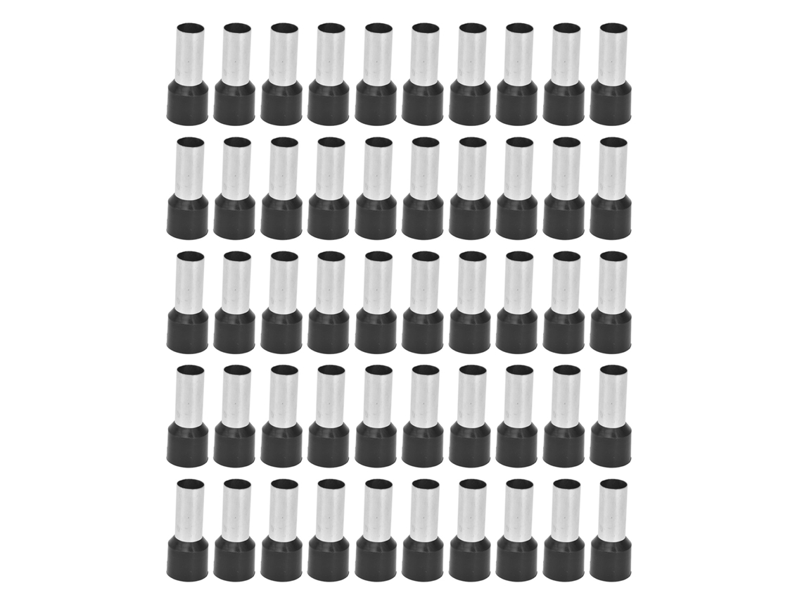 TRUYUETY Terminales Aislados 50 Unidades E25-16 4 AWG Conectores de Cable Estilo UE