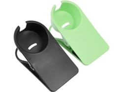 Kit De 2 Suportes De Mesa Para Copos, Leves E Seguros Para Escritório E Casa, Nas Cores Verde E Preta
