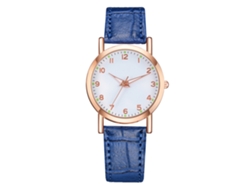 Reloj De Pulsera Unisex Clásico De Moda Con Diamantes, De Cuarzo, Informal, Regalo, Azul