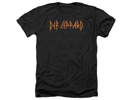 Camiseta ROCKINSTONE con logo horizontal de Def Leppard (M)