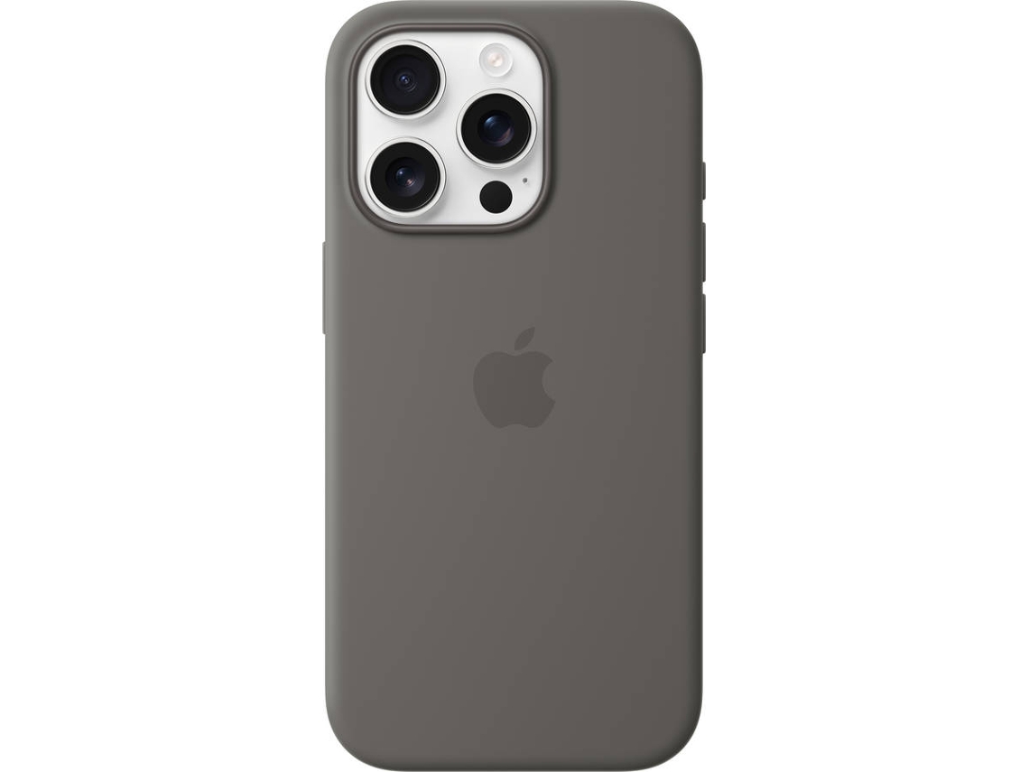 Funda APPLE Silicone Case con MagSafe para iPhone 16 Pro (Stone Gray)
