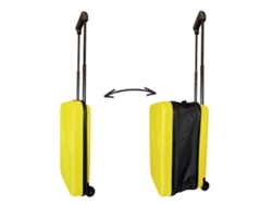 Maleta de cabina plegable ultrafina Wellhome de 45 cm con 2 ruedas y asa telescópica
