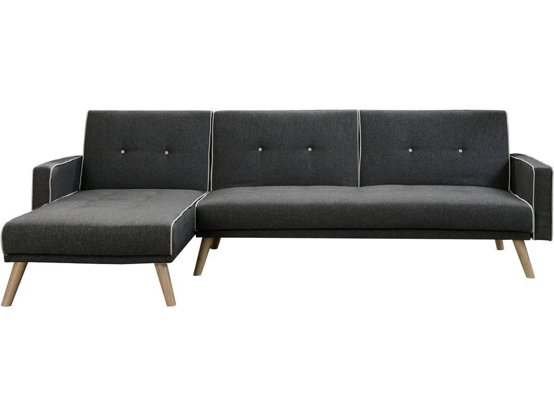 Sofá HABITAT ET JARDIN  Jules  3 Plazas  Gris (252x112 cm - Madera maciza y contrachapada)