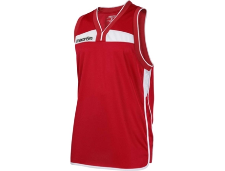 Camiseta de Hombre para Baloncesto MACRON Sin Mangas Arsenic Rojo (5XL)