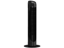 Ventilador De Torre Silencioso De 45 W Con 3 Velocidades, Abs Negro, 75 Cm