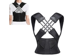 Cinturón corrector de postura ajustable para soporte de espalda, unisex, para oficina, hogar, gimnasio, enderezador de espalda XXL