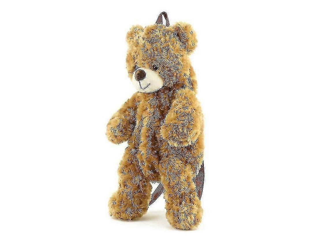 Mochila De Mujer Nueva, Bolso Informal De Peluche Con Diseño De Osito De Peluche De Dibujos Animados B2305, Material De Poliéster De Moda.