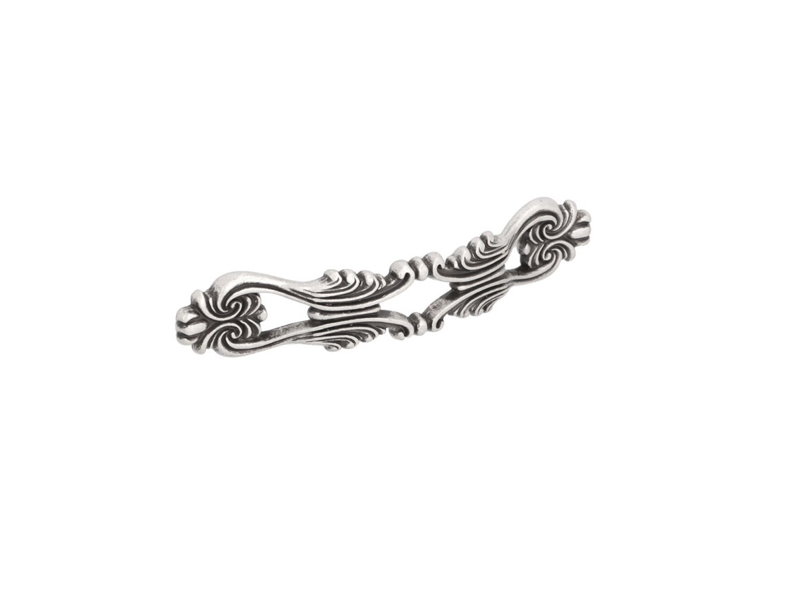 Tirador Para Mueble De Zamac Distancia Entre Ejes 96mm Color Plata Brillante Lote De 6