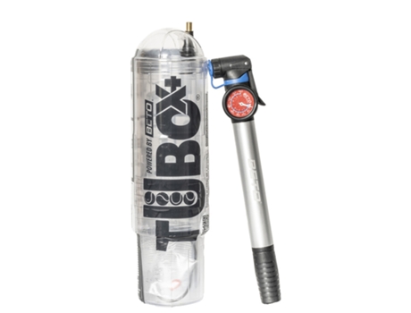 TuboX4 Crystal Bomba de aire con manómetro 27cm TUBOPLUS - Presurizador de Pelotas de Tenis y Padel