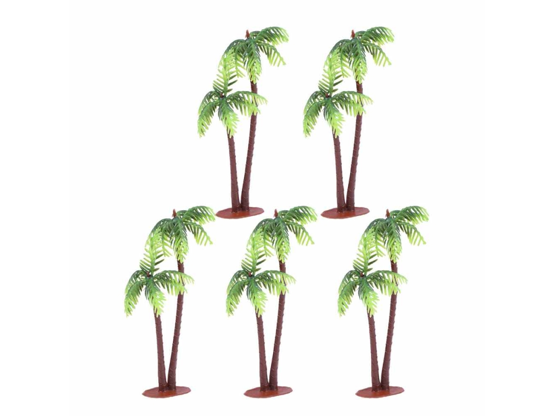 Macetas de plástico para mini palmeras de coco, plantas de bonsái, manualidades, paisajes, microdecoración DIY.