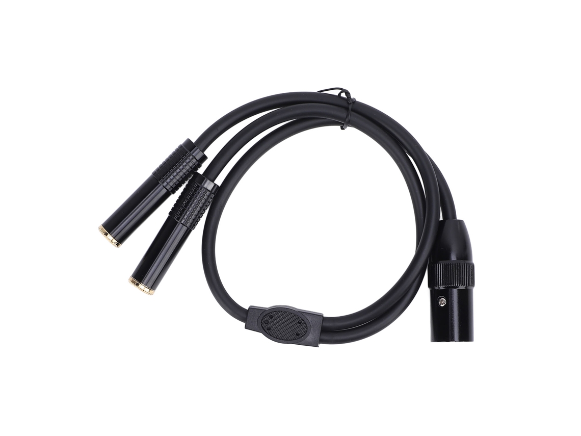 Cable Divisor En Y Xlr Macho A Dos Hembras, Convertidor Estéreo De 6,35 Mm/1/4 De Pulgada, 3 Metros