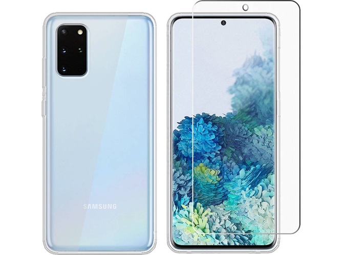 Carcasa y Protector de Pantalla Samsung S20 Plus S GHM+TPU-S-S20Plus-tpu-Clear(LS) Transparente