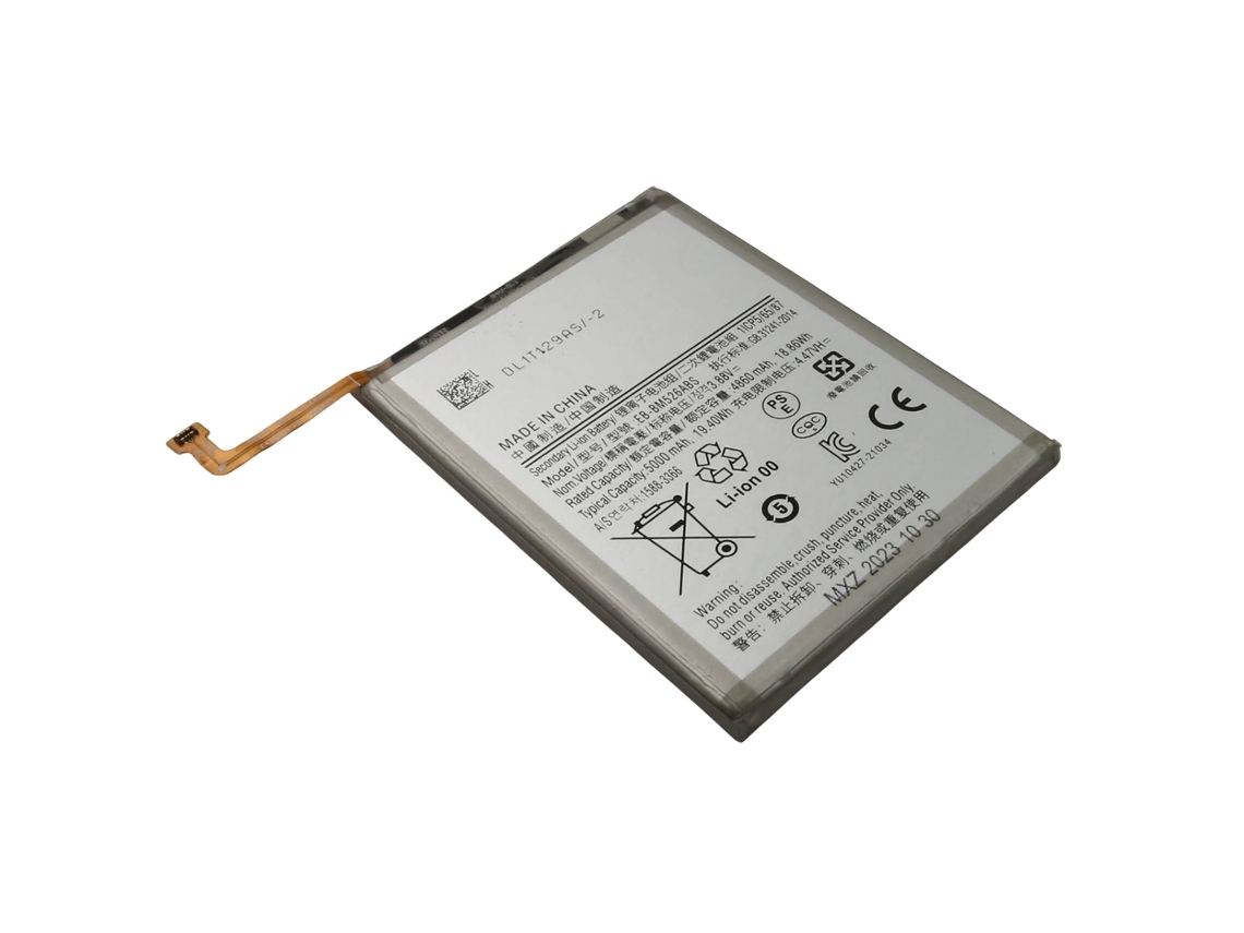 Batería para Galaxy M53 5g SM-M536b de polímero de litio, 3,8 V, 5000 mAh, 19,0 Wh, gris, Avizar