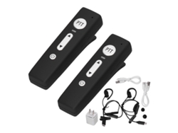 Radios Walkie-talkie Bluetooth 5.0 Con Auriculares Inalámbricos Ligeros, Enchufe Estadounidense, 100-240 V.