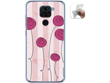 Carcasa Xiaomi Redmi Note 9 TUMUNDOSMARTPHONE Flores Vintage Multicolor