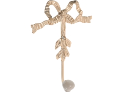 Juego de 3 ganchos decorativos de pared en metal dorado con forma de nudo, ideales para colgar.