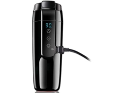 Taza Calientadora Para Coche 12v Con Tapa Antiderramas, Control De Temperatura Variable 20℃~90℃, Acero Inoxidable 304, 350ml