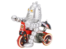 Robot De Juguete Retro De Metal Con Mecanismo De Cuerda Y Campana, Ideal Para Coleccionar, Regalar O Decorar Fotografías.