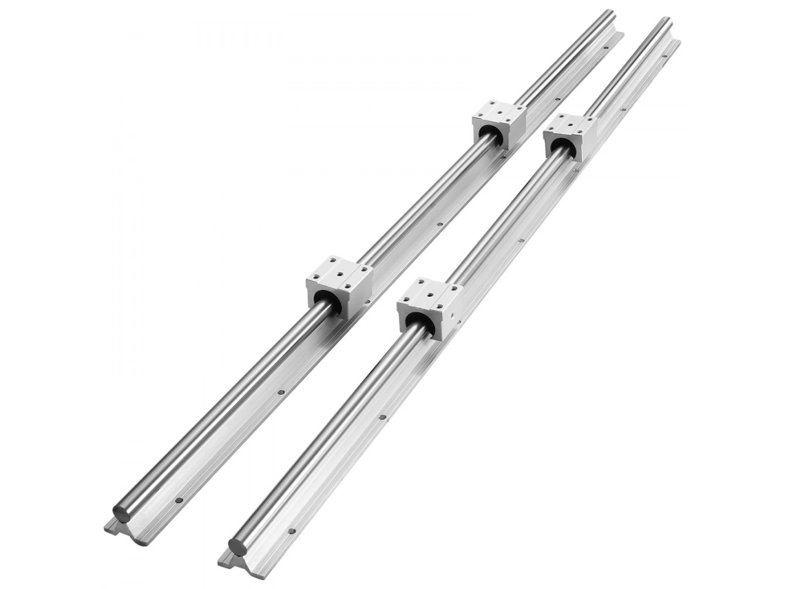 Guías lineales Sbr20 de 800 mm con bloques de rodamientos para CNC, routers y automatización Tekmaquinas