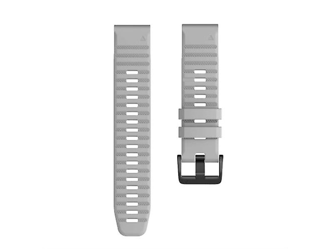 Pulsera de silicona de liberación rápida para reloj inteligente Garmin Fenix 7x/6x de 26 mm, Cinza Chennnls