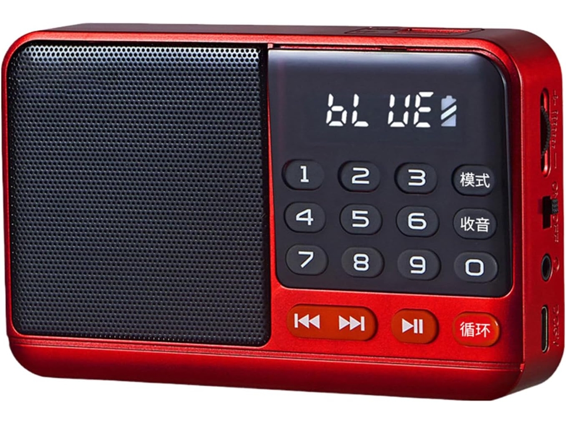 Radio portátil AM/FM | Radio para el hogar Haute Parleur con pantalla LED, reproductor MP3 y conexión para dispositivos estándar y Gokoco