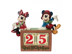 ENESCO - Figura decorativa Mickey & Minnie Calendario Navidad
