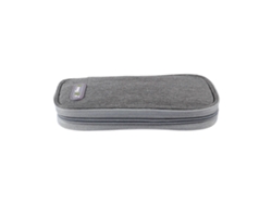 Bolsa portátil para refrigerar insulina con 2 bolsas de hielo, caja refrigeradora para medicamentos, 21x10cm, gris