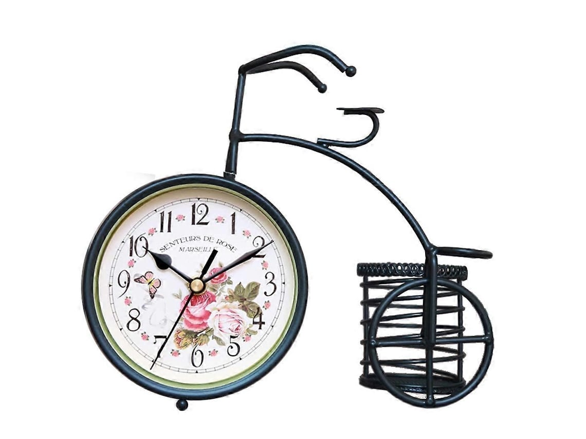 Reloj de mesa silencioso de estilo europeo para jardín, decoración para sala de estar y dormitorio. Sygo