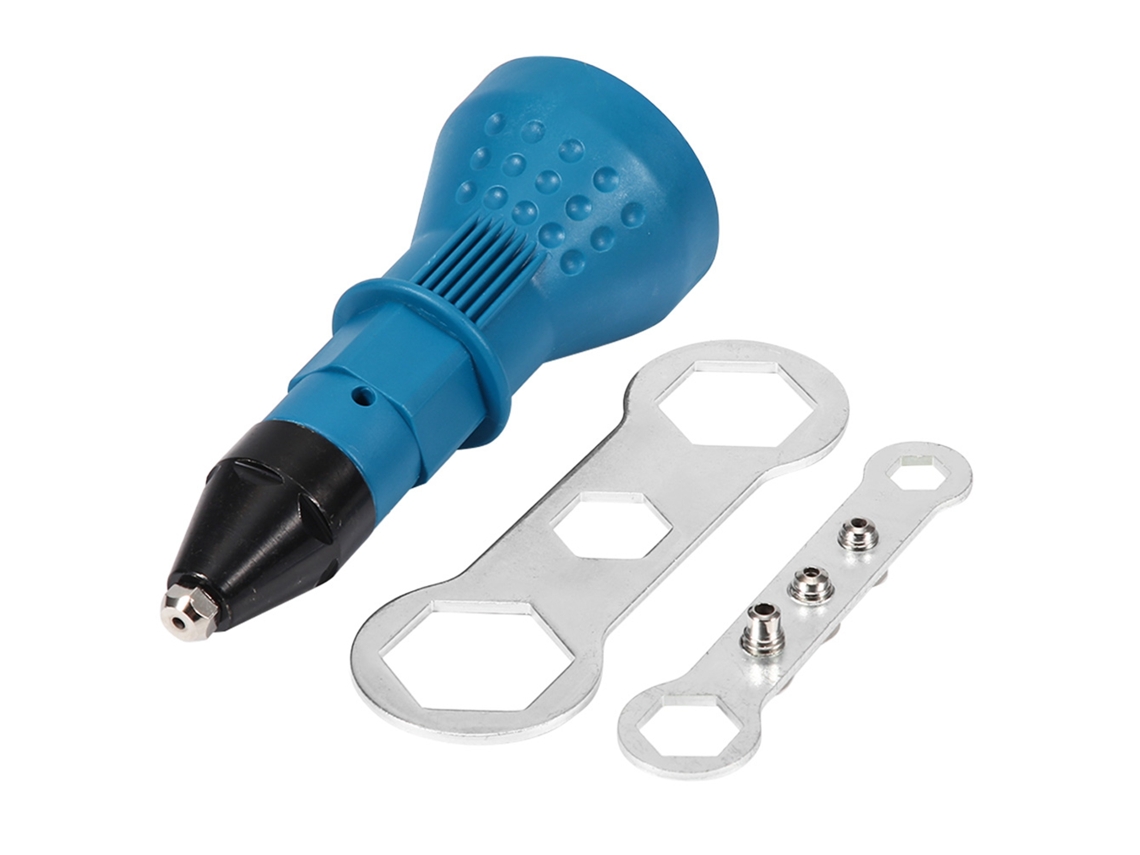 Adaptador profesional para remachar tuercas y remaches para taladro inalámbrico (sin marca)